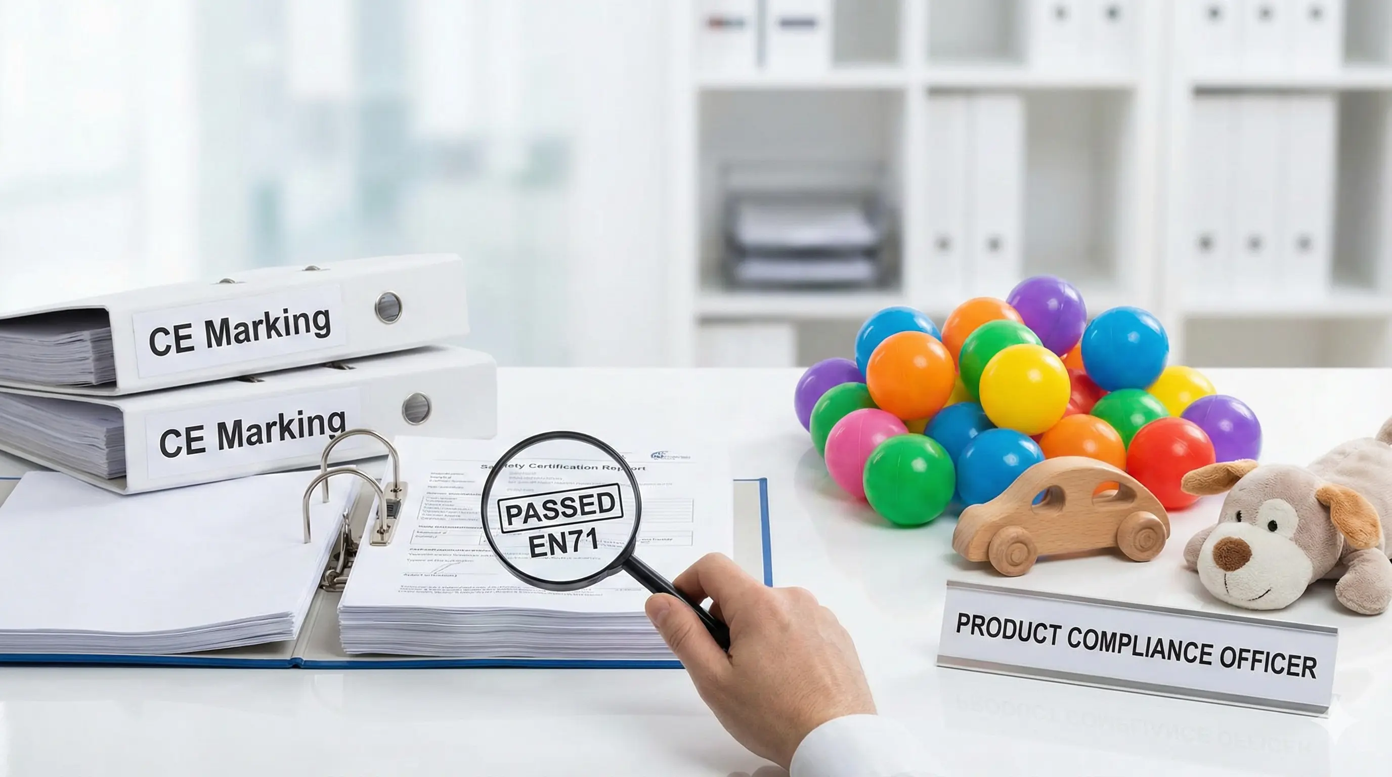 EN71 safety certificate and CE mark