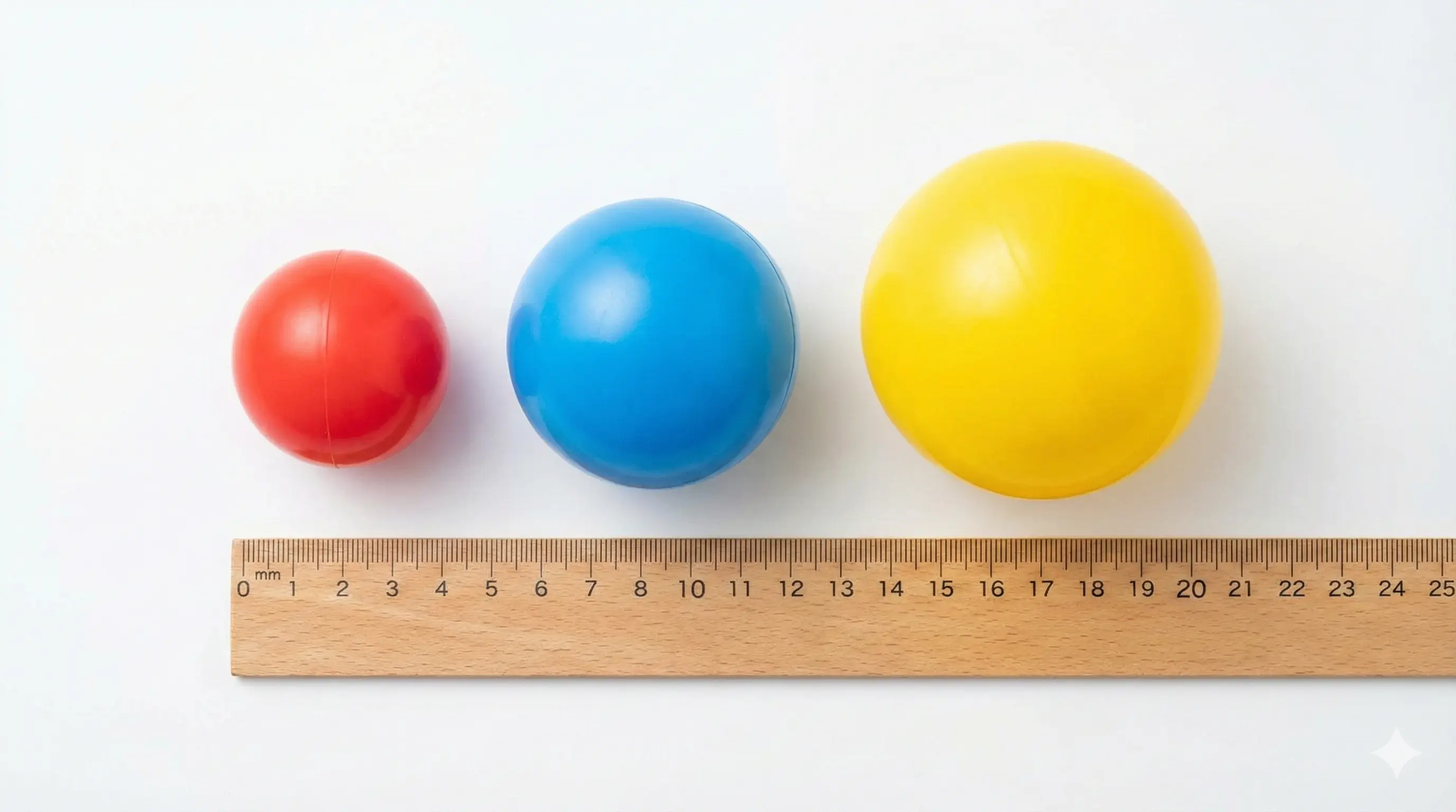 6cm, 7cm, and 9cm ball pit balls size comparison