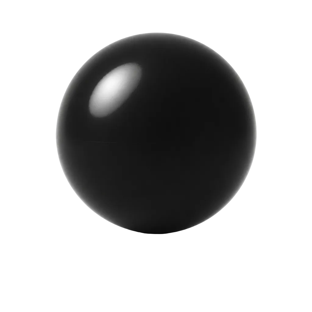 Black ball pit ball