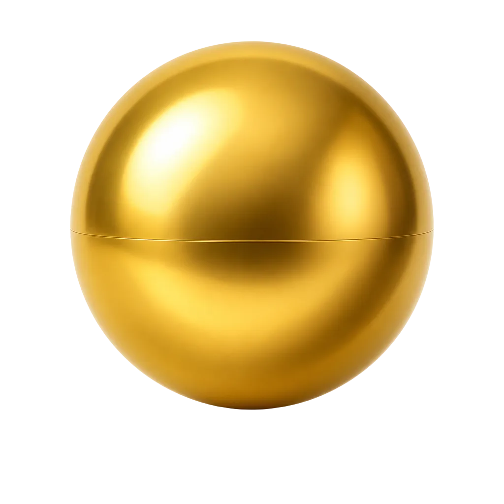 Gold ball pit ball