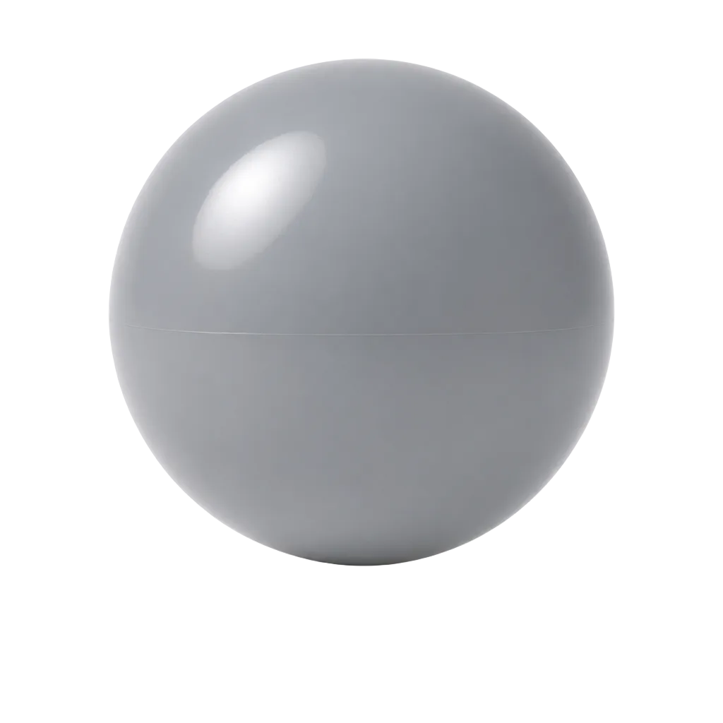Gray ball pit ball