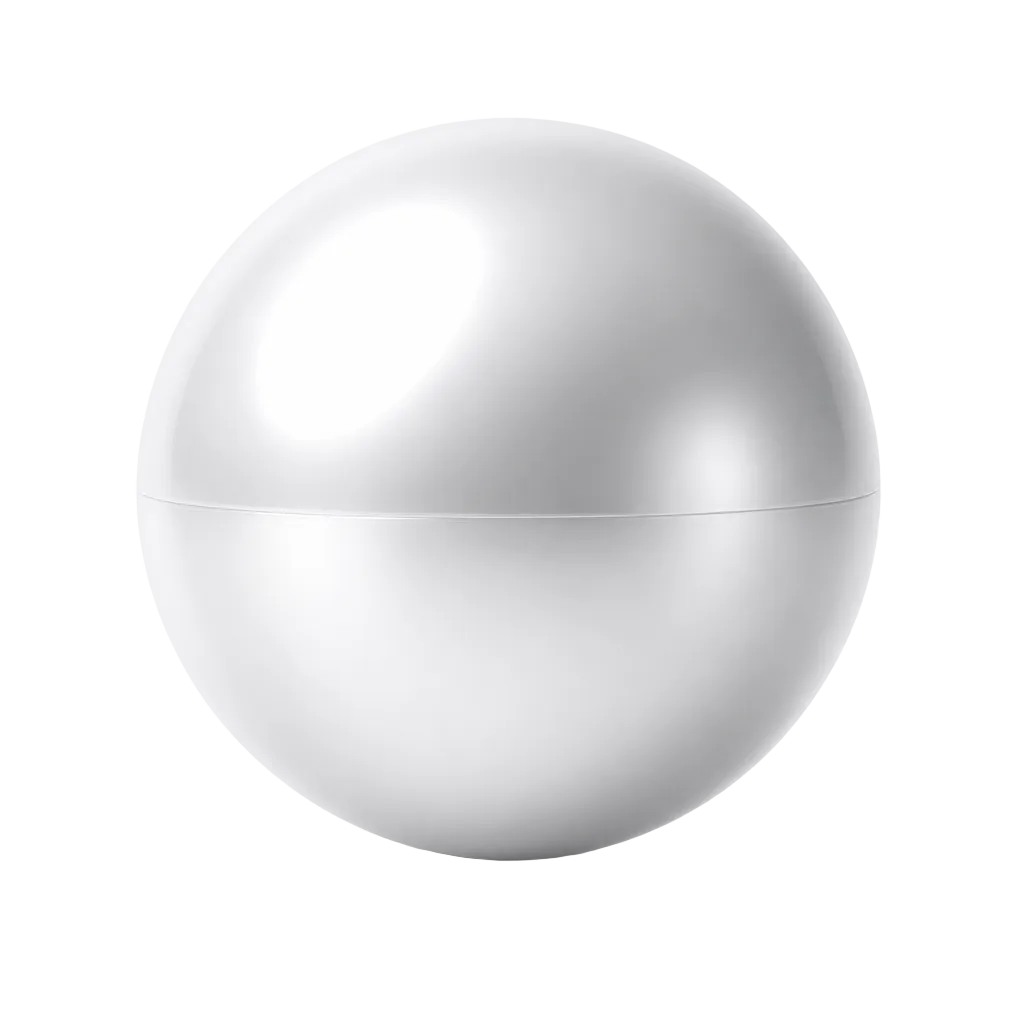 Metallic White ball pit ball