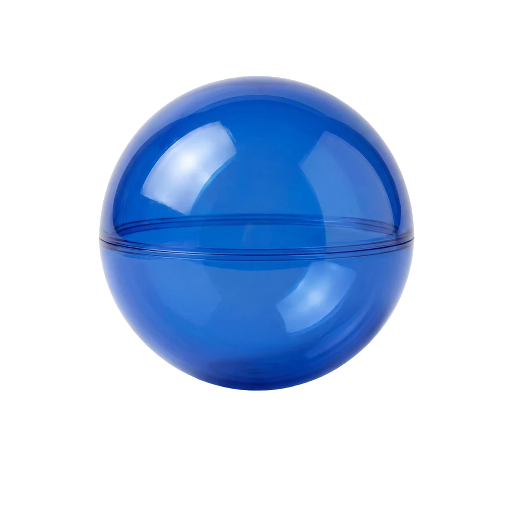 Transparent Blue ball pit ball