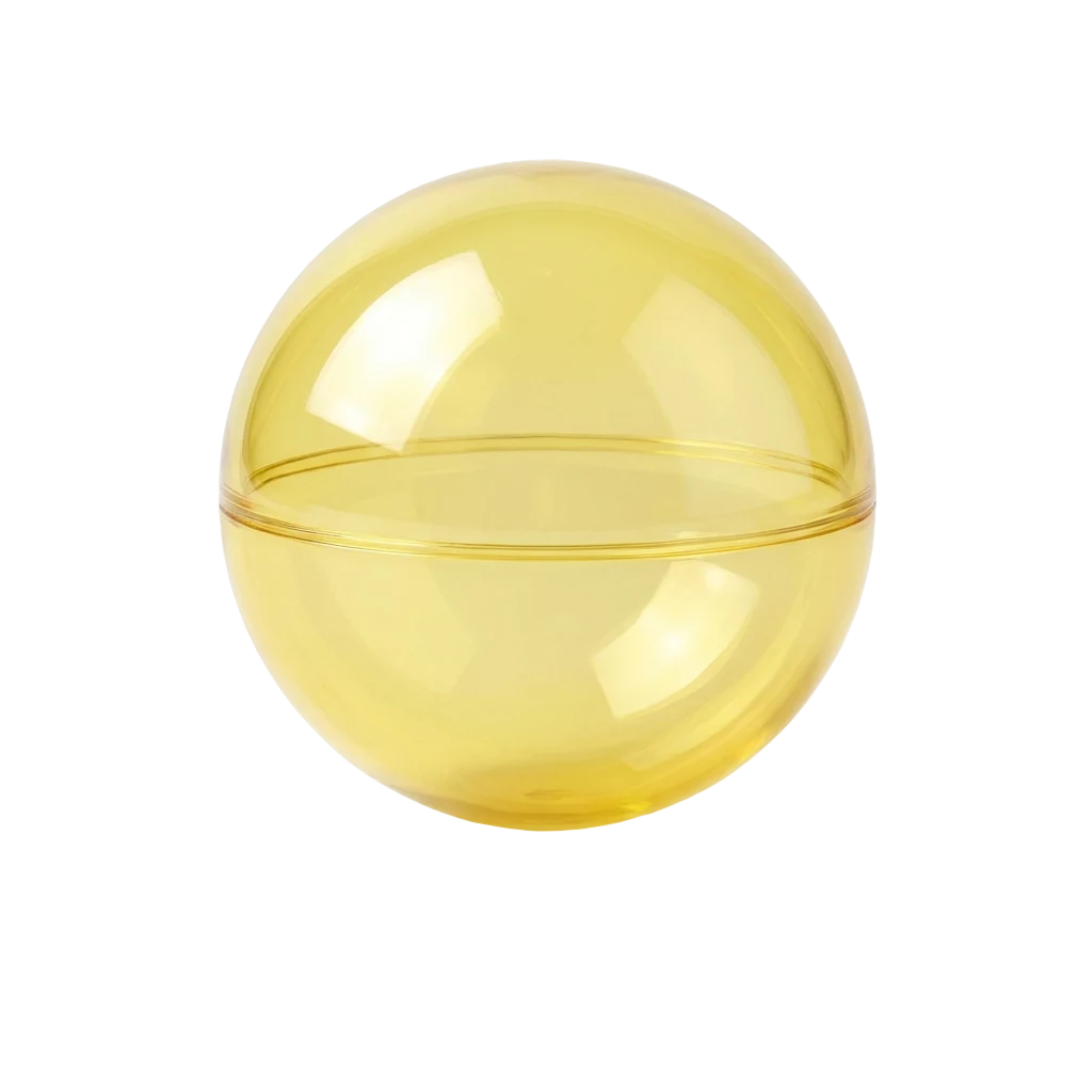 Transparent Yellow ball pit ball